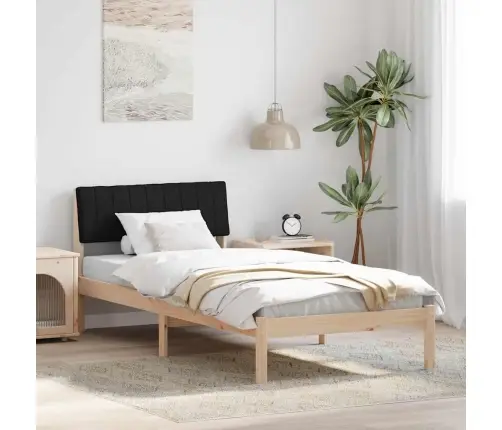 Lovos Rėmas Ruda Ir Juoda 90 X 200 Cm Pušies Masyvas