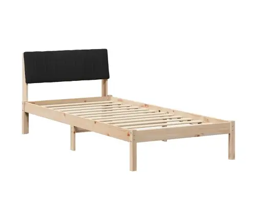 Lovos Rėmas Ruda Ir Juoda 90 X 200 Cm Pušies Masyvas