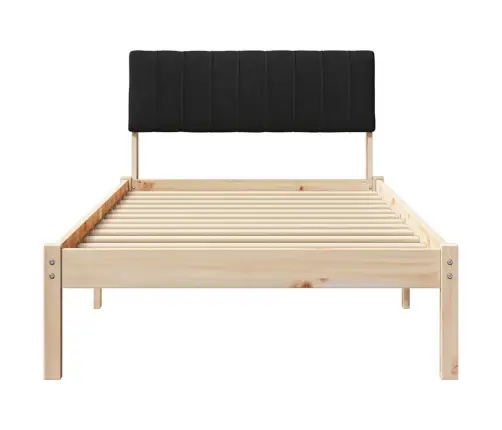 Lovos Rėmas Ruda Ir Juoda 90 X 200 Cm Pušies Masyvas