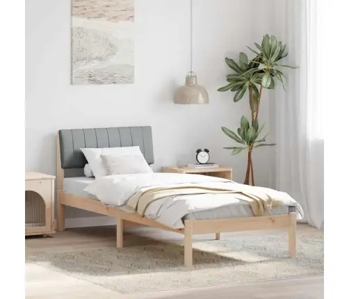 Beti Raam Peaga Pruun Ja Helehall 80 X 200 Cm Männipuit