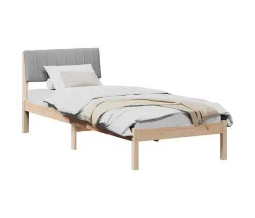 Beti Raam Peaga Pruun Ja Helehall 80 X 200 Cm Männipuit