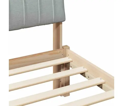 Beti Raam Peaga Pruun Ja Helehall 90 X 190 Cm Männipuit