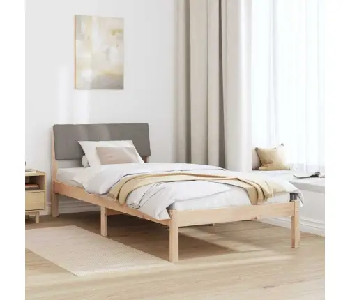 Beti Raam Peaga Pruun Ja Taupe 90 X 190 Cm Männipuit