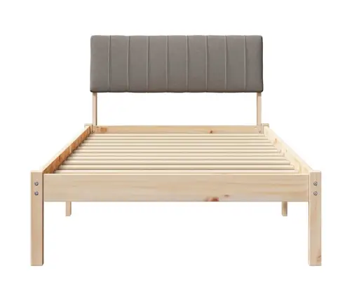 Beti Raam Peaga Pruun Ja Taupe 90 X 190 Cm Männipuit