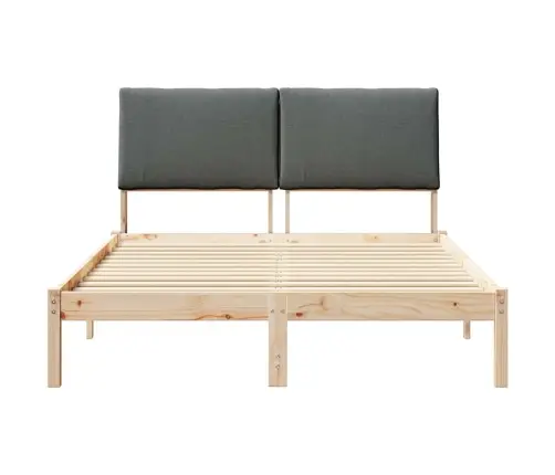 Beti Raam Peaga Pruun Ja Tumehall 140 X 190 Cm Männipuit