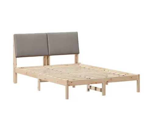 Beti Raam Peaga Pruun Ja Taupe 140 X 190 Cm Männipuit