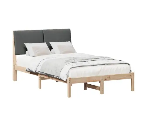 Lovos Rėmas Ruda Ir Tamsiai Pilka 135 X 190 Cm Pušies Masyvas