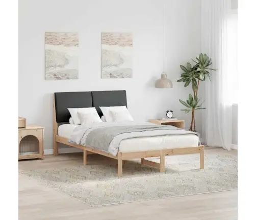 Beti Raam Peaga Pruun Ja Tumehall 120 X 190 Cm Männipuit