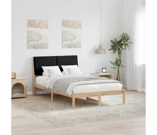 Lovos Rėmas Ruda Ir Juoda 120 X 190 Cm Pušies Masyvas