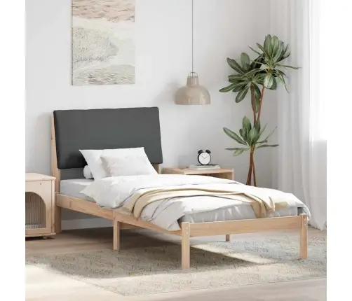 Lovos Rėmas Ruda Ir Tamsiai Pilka 100 X 200 Cm Pušies Masyvas