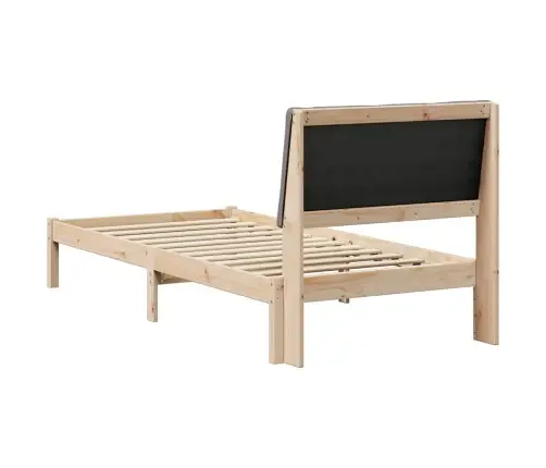 Gultas Rāmis Braun Un Taupe 100 X 200 Cm Priedes Masīvkoks Vidaxl