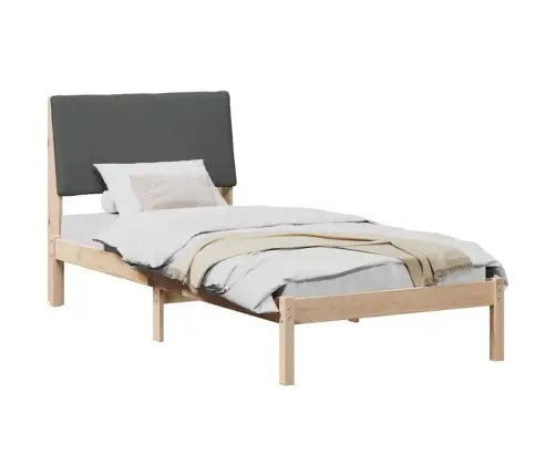 Beti Raam Peaga Pruun Ja Tumehall 90 X 200 Cm Männipuit