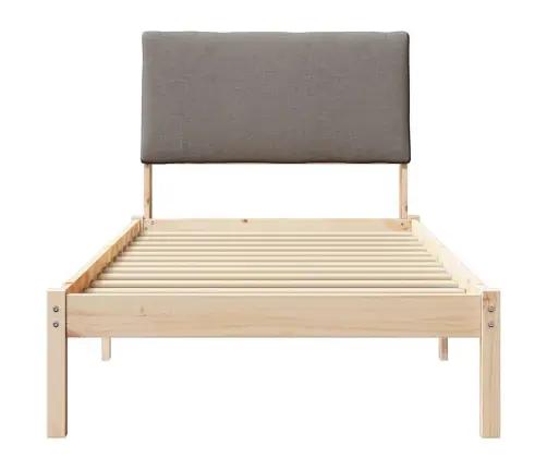 Beti Raam Peaga Pruun Ja Taupe 90 X 200 Cm Männipuit