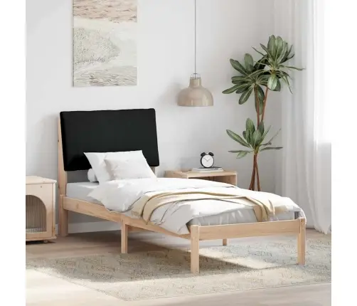 Gultas Rāmis Brūna Un Melna 80 X 200 Cm Priedes Masīvkoks Vidaxl