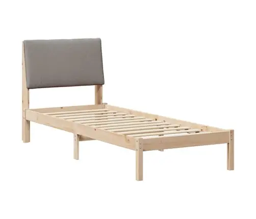 Beti Raam Peaga Pruun Ja Taupe 80 X 200 Cm Männipuit