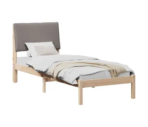 Beti Raam Peaga Pruun Ja Taupe 80 X 200 Cm Männipuit