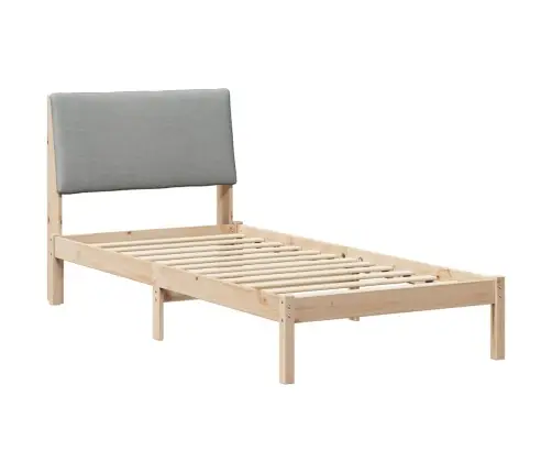 Lovos Rėmas Ruda Ir Šviesiai Pilka 90 X 190 Cm Pušies Masyvas