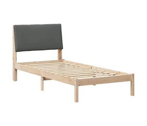 Beti Raam Peaga Pruun Ja Tumehall 90 X 190 Cm Männipuit