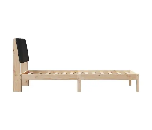 Lovos Rėmas Ruda Ir Juoda 90 X 190 Cm Pušies Masyvas