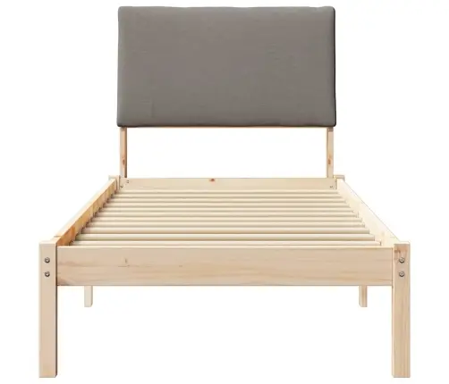 Beti Raam Peaga Pruun Ja Taupe 75 X 190 Cm Männipuit