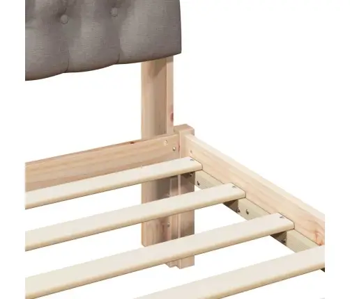 Lovo Rėmas Su Apmuštu Galvūgaliu Ruda 100 X 200 Cm