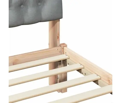 Gultas Rāmis Ar Polsterētu Galvas Balstu Brūna 80 X 200 Cm Vidaxl