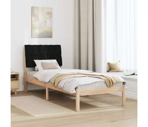 Gultas Rāmis Ar Polsterētu Galvas Balstu Brūna 80 X 200 Cm Vidaxl