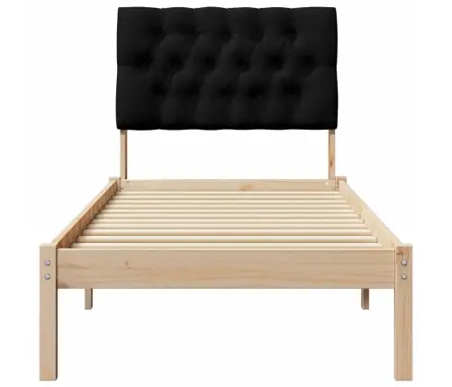 Gultas Rāmis Ar Polsterētu Galvas Balstu Brūna 80 X 200 Cm Vidaxl