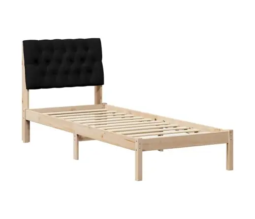 Gultas Rāmis Ar Polsterētu Galvas Balstu Brūna 80 X 200 Cm Vidaxl