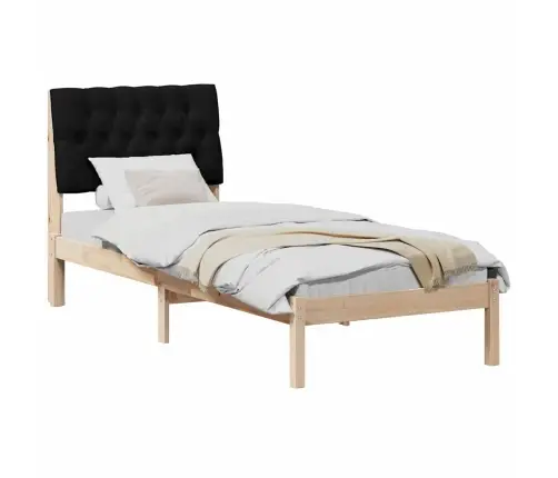 Gultas Rāmis Ar Polsterētu Galvas Balstu Brūna 80 X 200 Cm Vidaxl