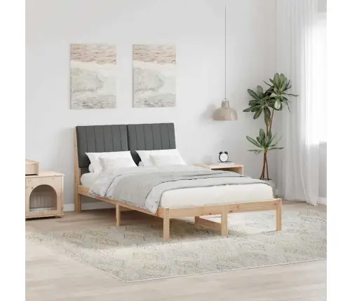 Gultas Rāmis Brūna 120 X 200 Cm Ciets Priedes Koks Vidaxl