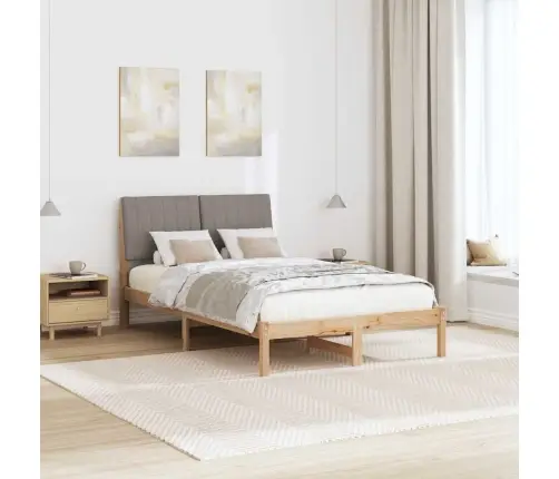 Gultas Rāmis Brūna 120 X 200 Cm Ciets Priedes Koks Vidaxl