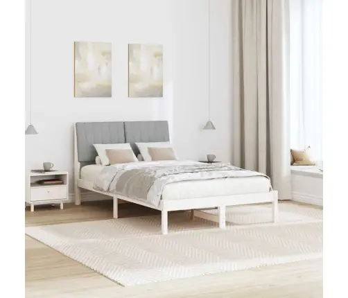 Lovos Rėmas Balta 120 X 200 Cm Kietos Pušies Mediena