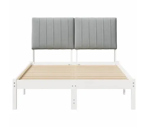 Lovos Rėmas Balta 120 X 200 Cm Kietos Pušies Mediena
