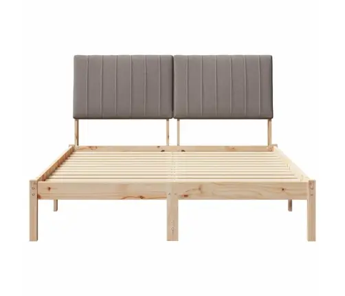 Voodi Raam Peaga Pruun 135 X 190 Cm Tahke Mänd