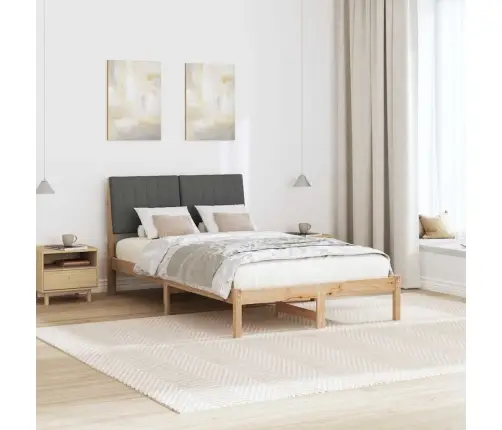 Voodi Raam Peaga Pruun 120 X 190 Cm Tahke Mänd