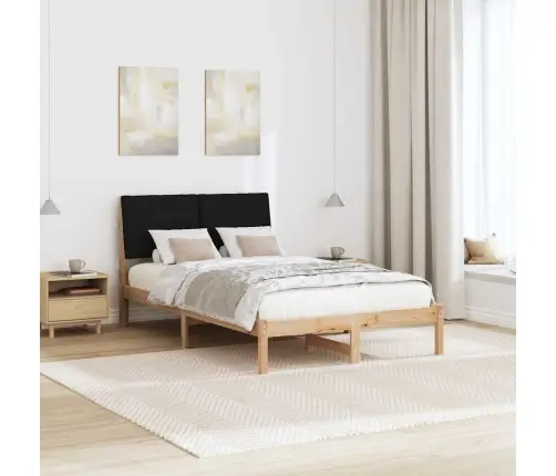 Gultas Rāmis Brūna 120 X 190 Cm Ciets Priedes Koks Vidaxl