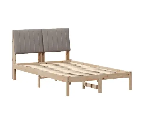 Gultas Rāmis Brūna 120 X 190 Cm Ciets Priedes Koks Vidaxl