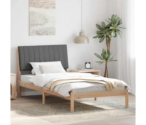 Voodi Raam Peaga Pruun 100 X 200 Cm Tahke Mänd