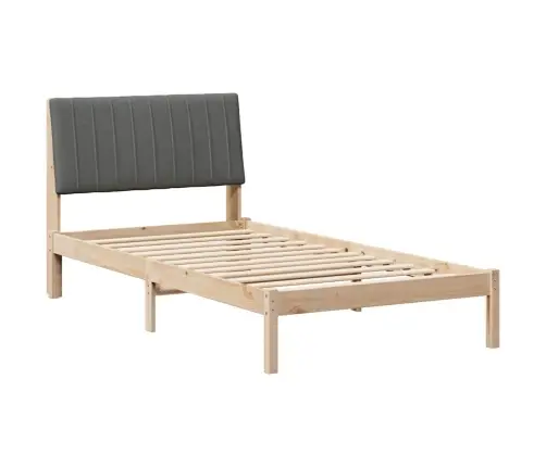 Voodi Raam Peaga Pruun 100 X 200 Cm Tahke Mänd