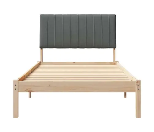 Voodi Raam Peaga Pruun 100 X 200 Cm Tahke Mänd