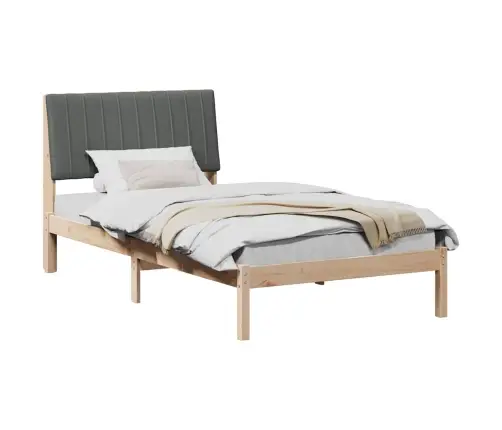 Voodi Raam Peaga Pruun 100 X 200 Cm Tahke Mänd