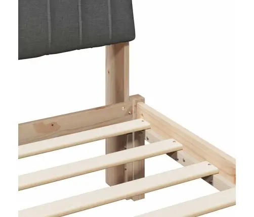 Gultas Rāmis Brūna 90 X 200 Cm Ciets Priedes Koks Vidaxl