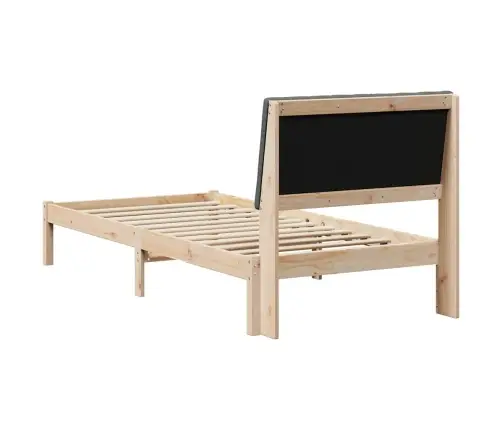 Gultas Rāmis Brūna 90 X 200 Cm Ciets Priedes Koks Vidaxl