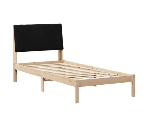 Gultas Rāmis Brūna 90 X 200 Cm Ciets Priedes Koks Vidaxl