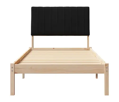 Gultas Rāmis Brūna 90 X 200 Cm Ciets Priedes Koks Vidaxl