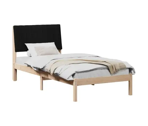 Gultas Rāmis Brūna 90 X 200 Cm Ciets Priedes Koks Vidaxl