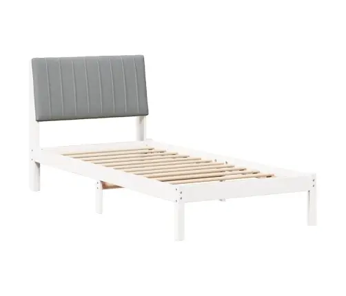 Gultas Rāmis Balts 90 X 200 Cm Ciets Priedes Koks Vidaxl