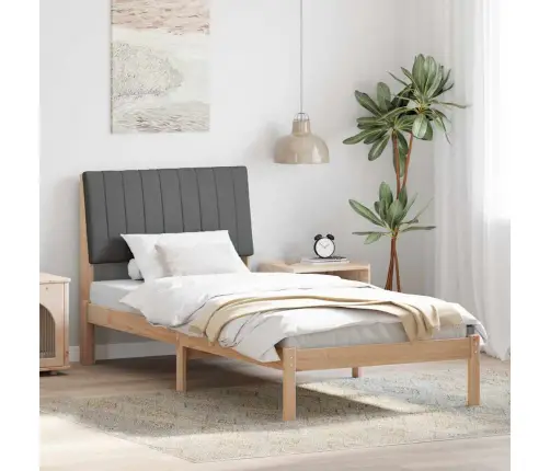 Voodi Raam Peaga Pruun 90 X 190 Cm Tahke Mänd