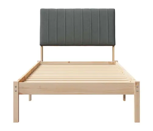 Voodi Raam Peaga Pruun 90 X 190 Cm Tahke Mänd